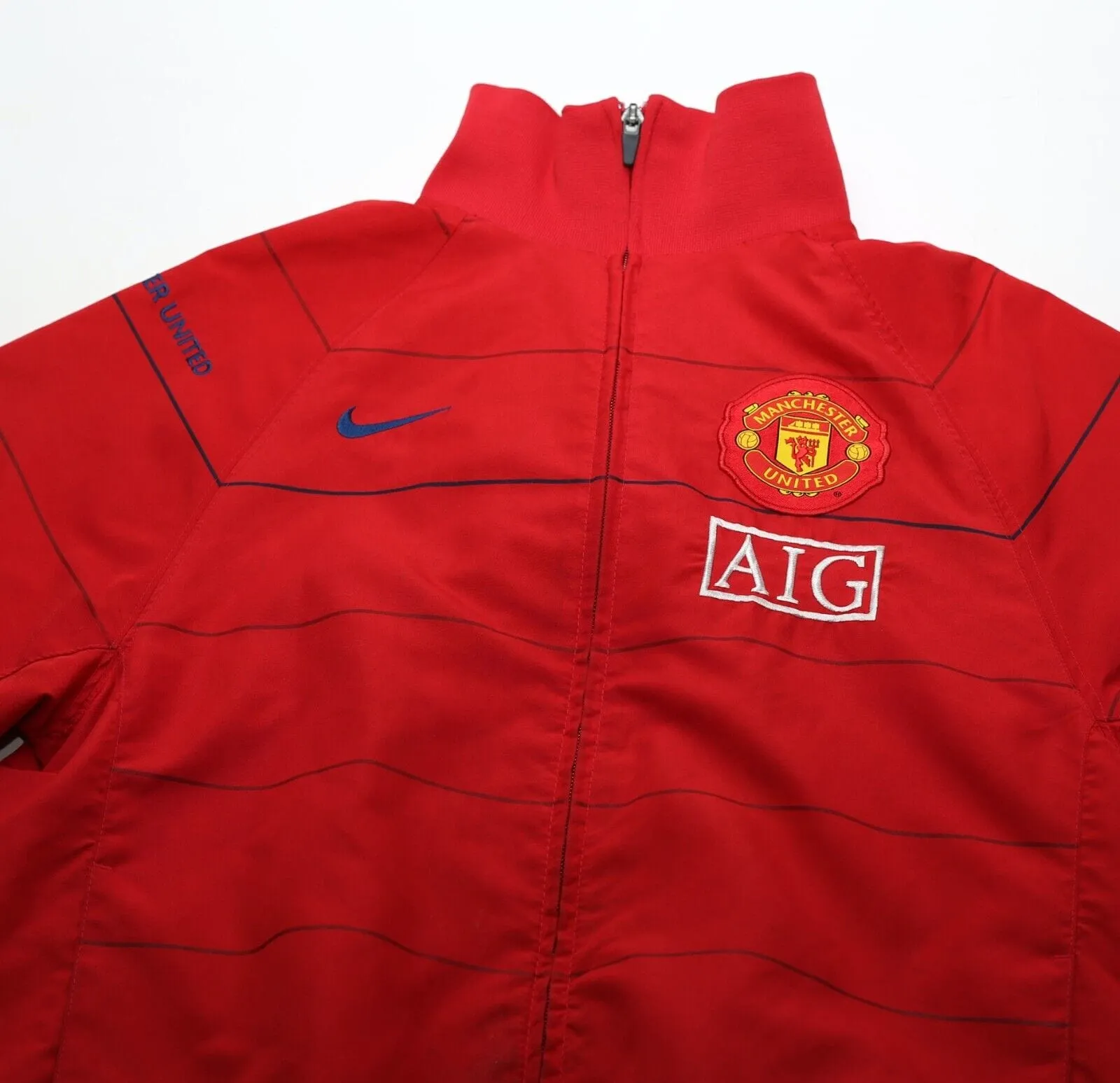 2008/09 Manchester United Vintage Nike Football Track Top Jacket (S)