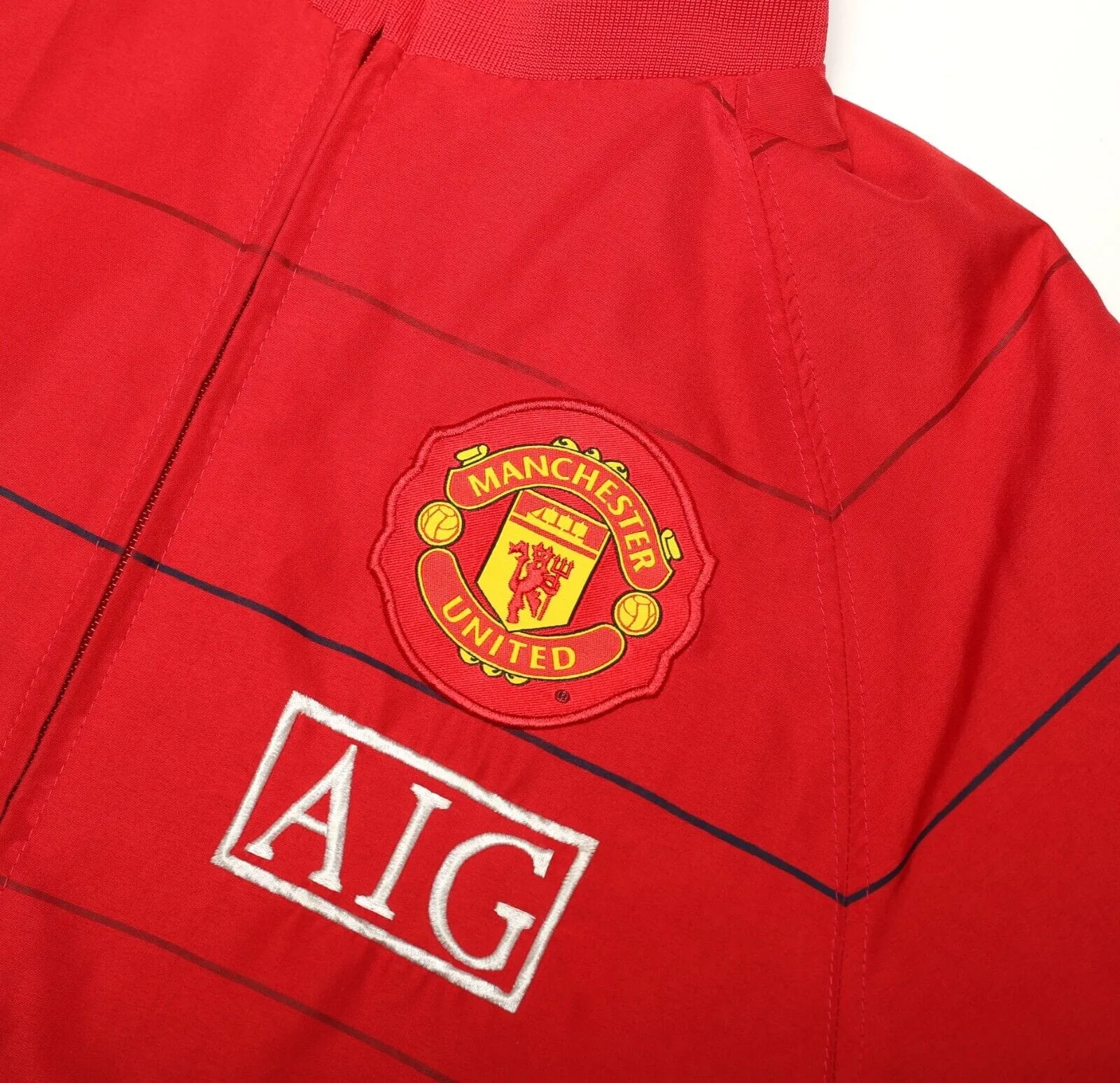 2008/09 Manchester United Vintage Nike Football Track Top Jacket (S)