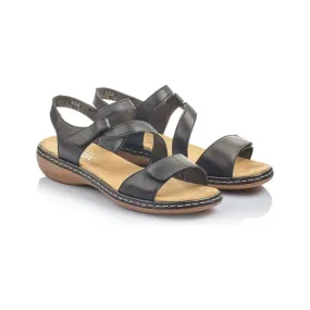 659C7 Regina Sandal - Black