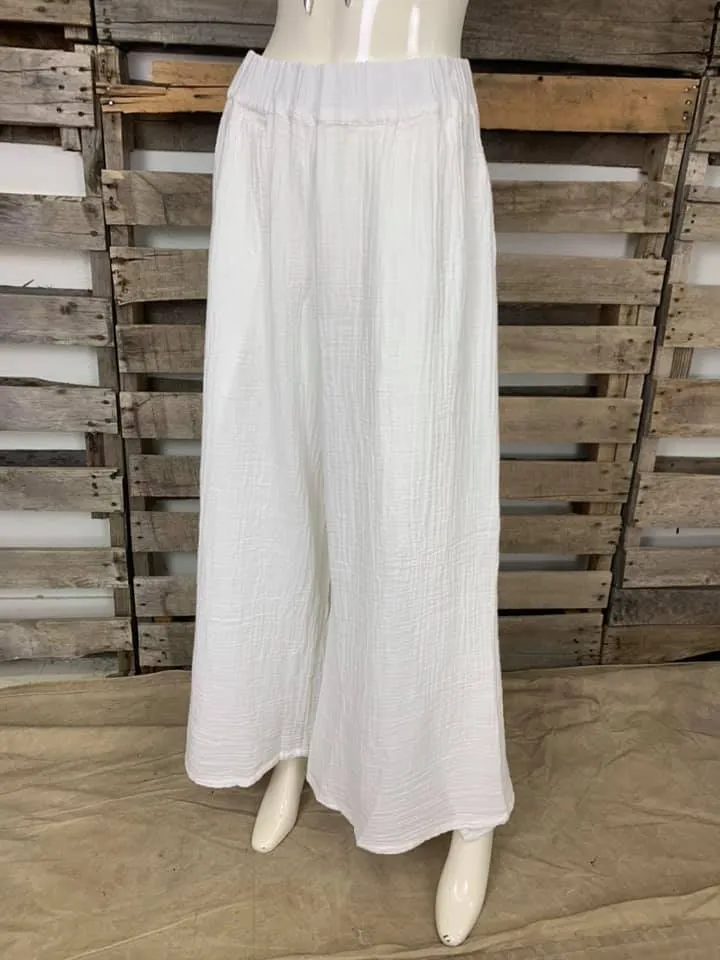 795 Billie Wrap Pant-White