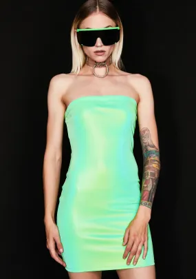 Acid Power Surge Reflective Dress