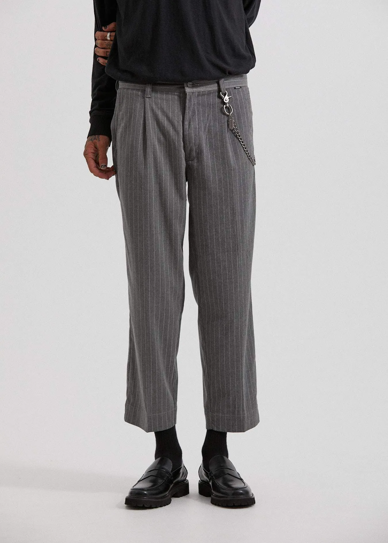 Afends Mens Mixed Business - Suit Pant - Pinstripe