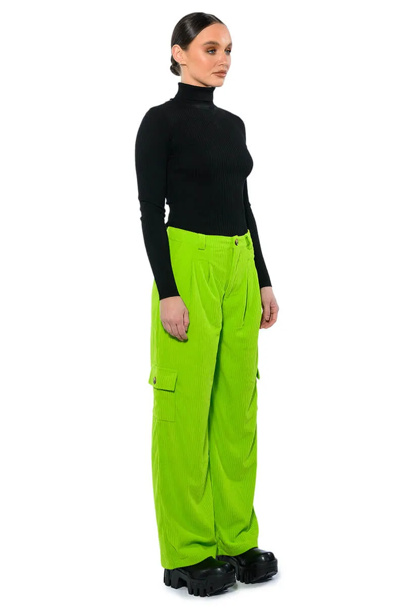 AVRIL TEXTURED WIDE LEG PANT