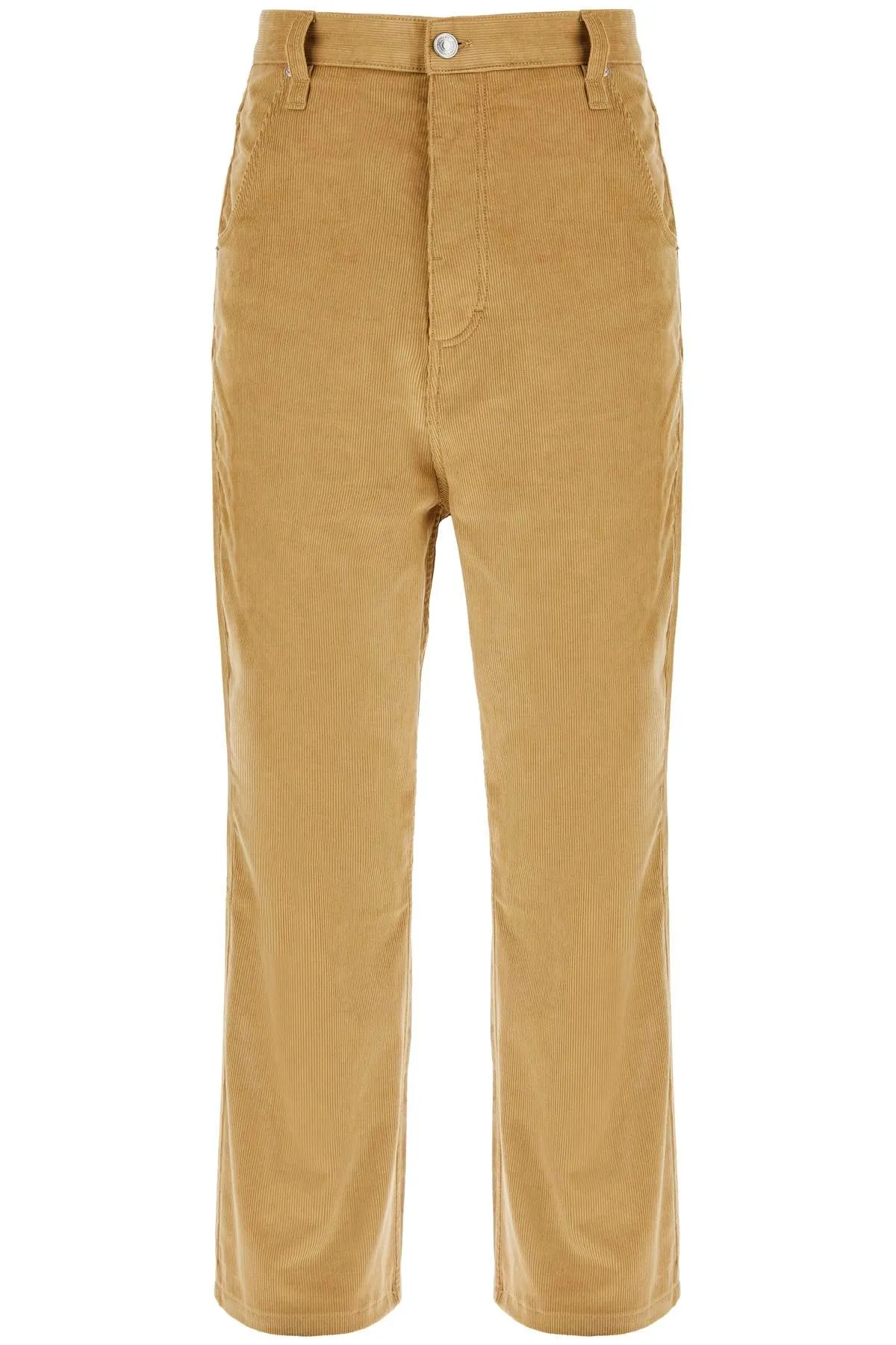 baggy corduroy pants with rib