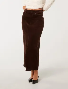 Bailey Cord Midaxi Skirt