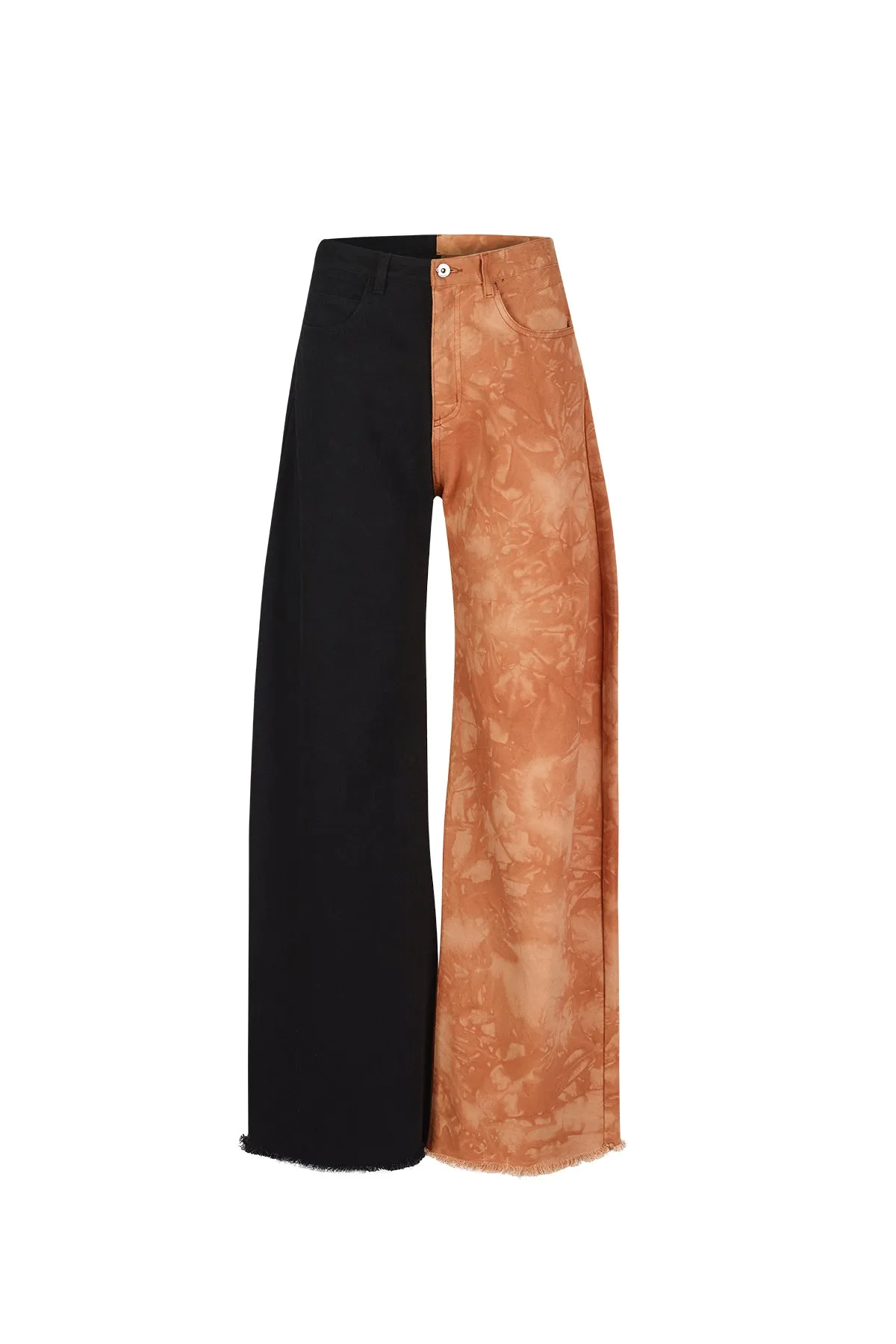 BLACK AND BROWN BOYFRIEND TROUSERS