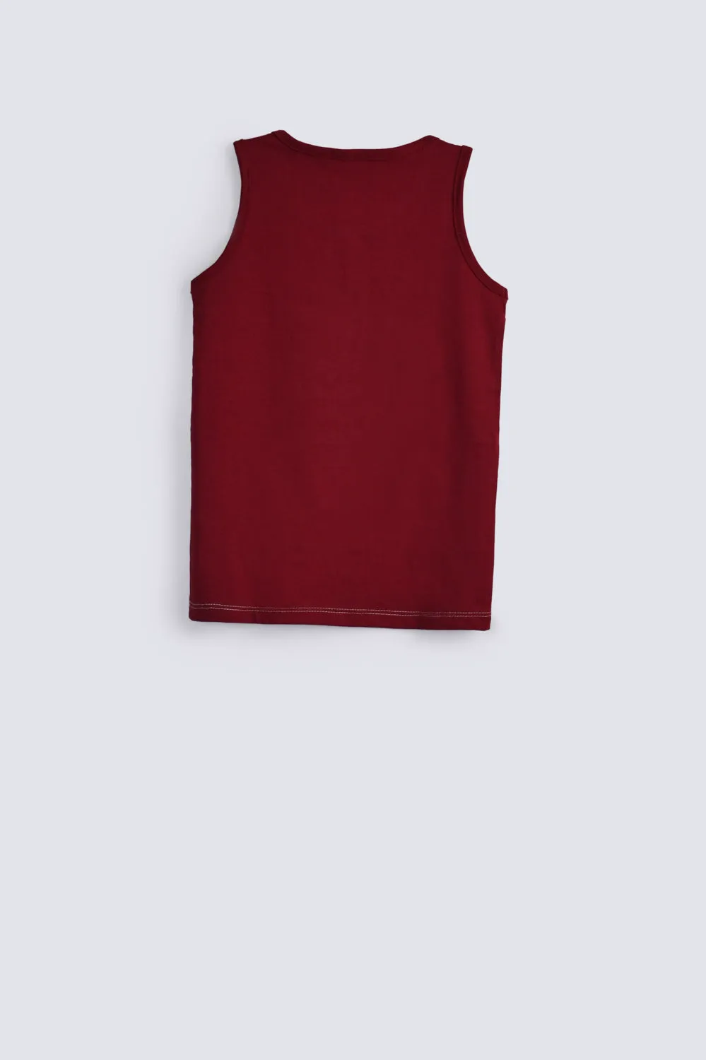 BOYS PRINTED COLOR BLOCK TANK TOP