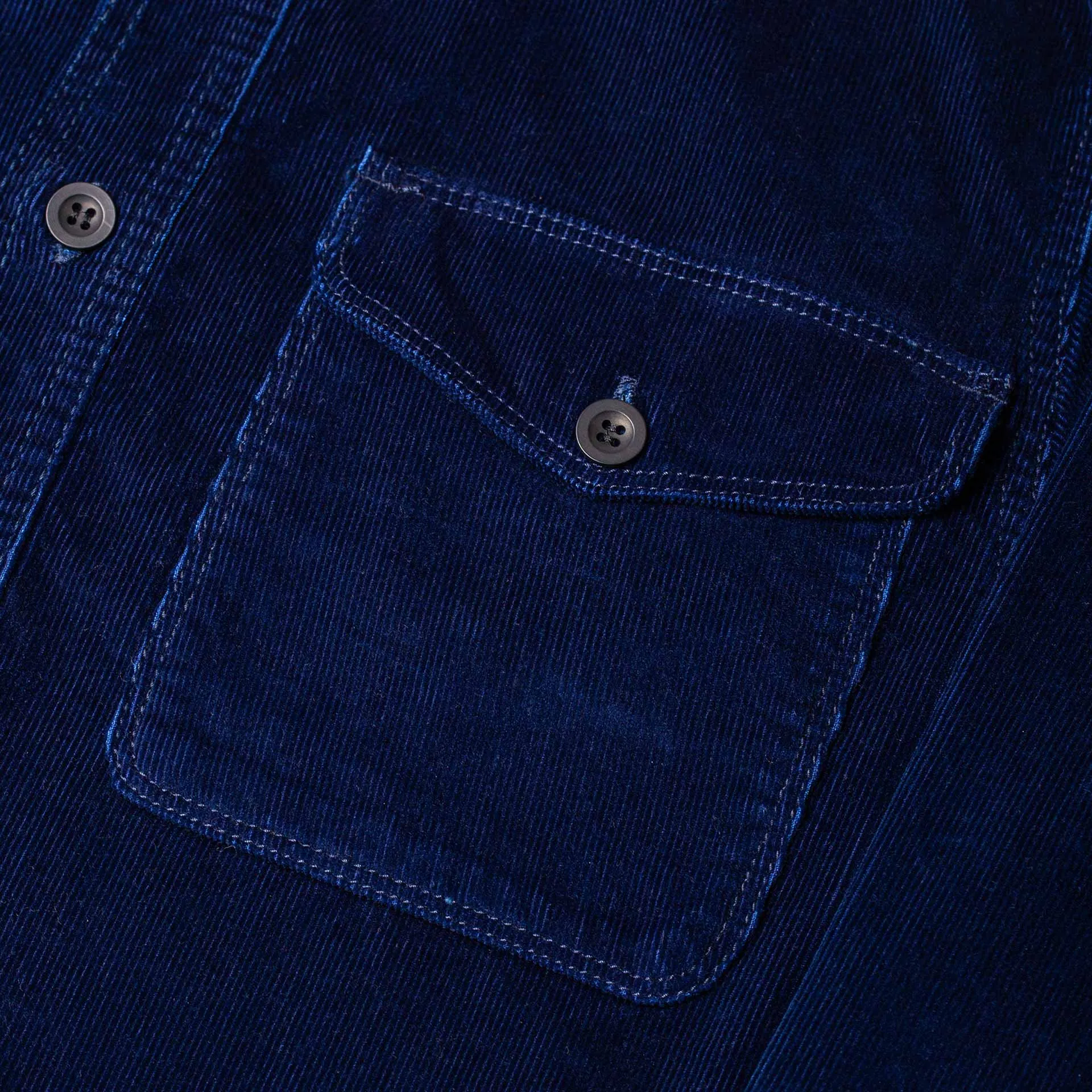 BWS-04 SCOUT OVERSHIRT 10 oz. indigo corduroy