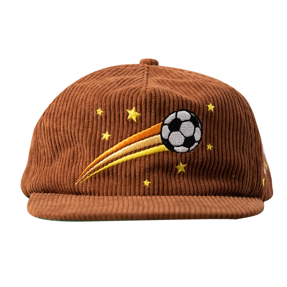 Call Me 917 Futbol Fusion Corduroy Snapback Cap Brown