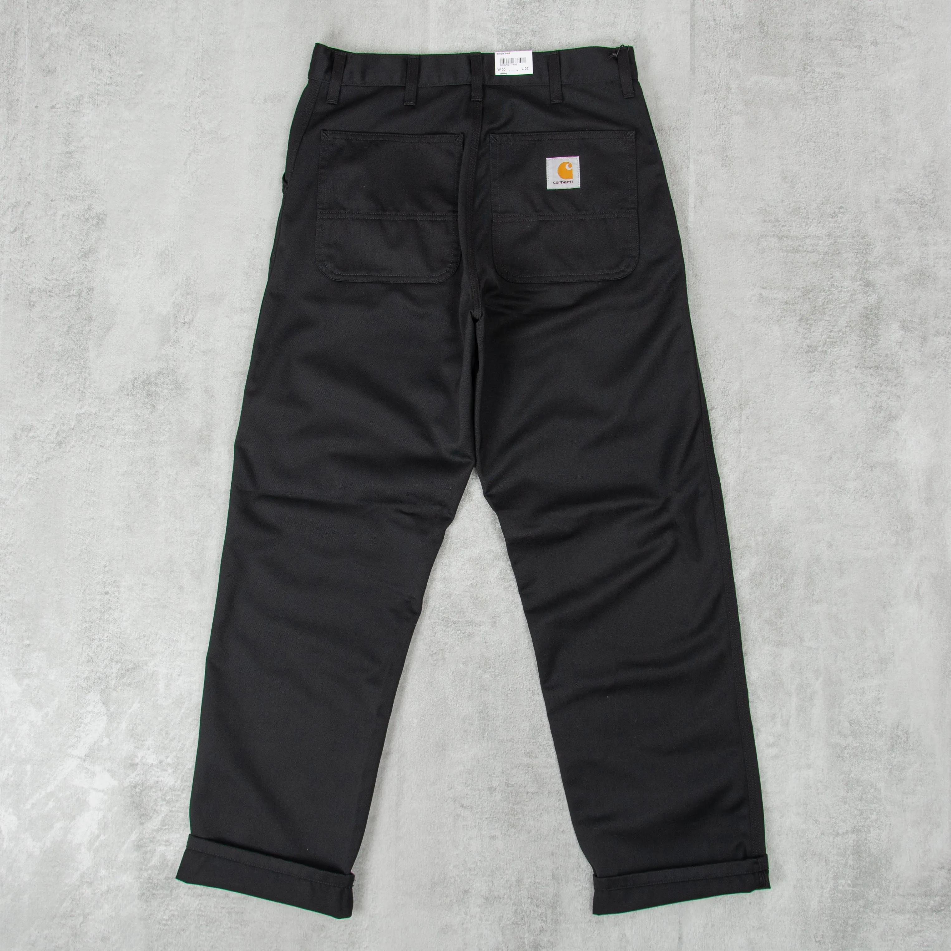 Carhartt WIP Simple Pant - Black Rinsed