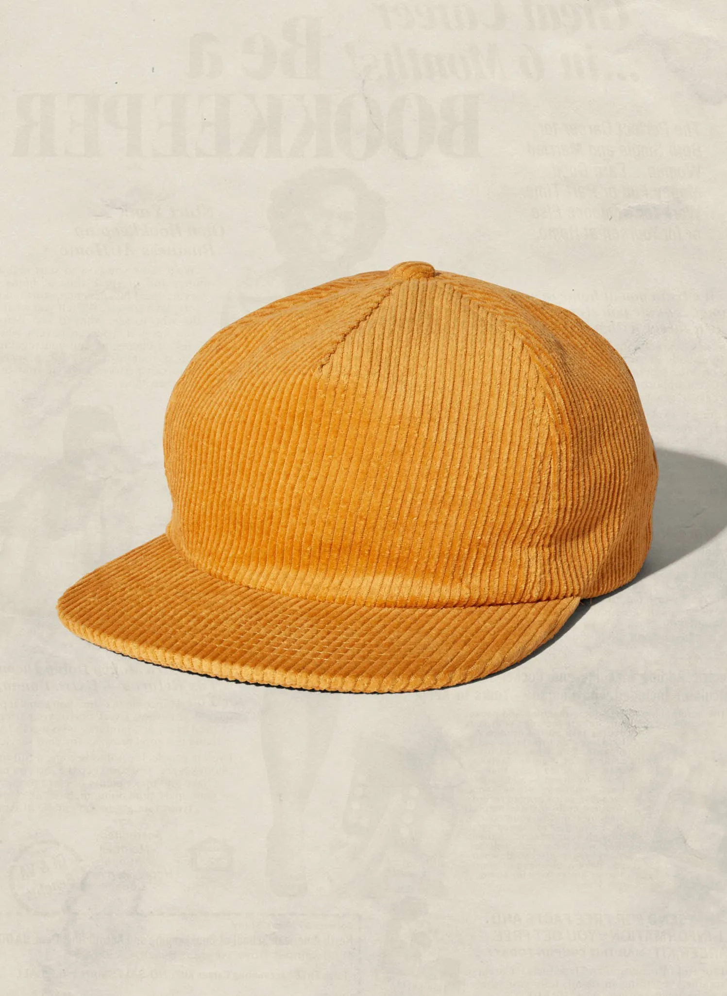 Chain Stitched Corduroy 5 Panel Field Trip Hat