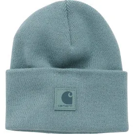 Child Youth Watch Hat Knit Beanie - (Tonal Label) Patina