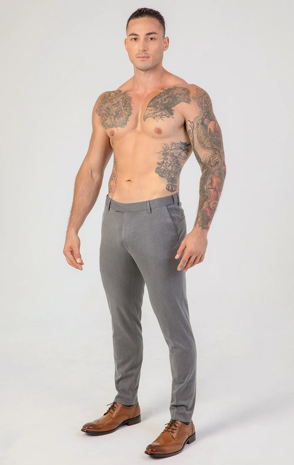 Contour Fit Pants : Gray