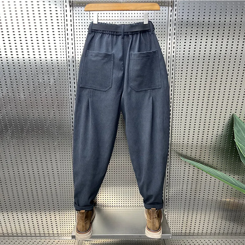 Corduroy Casual Harem Loose Carrot Pants