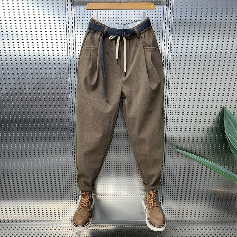 Corduroy Casual Harem Loose Carrot Pants