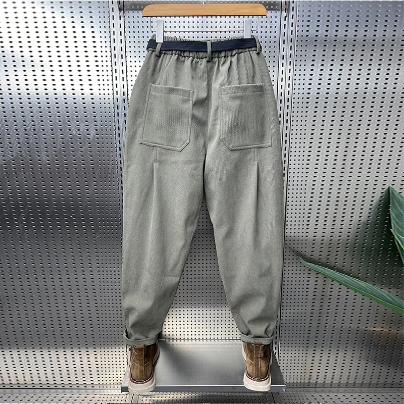 Corduroy Casual Harem Loose Carrot Pants