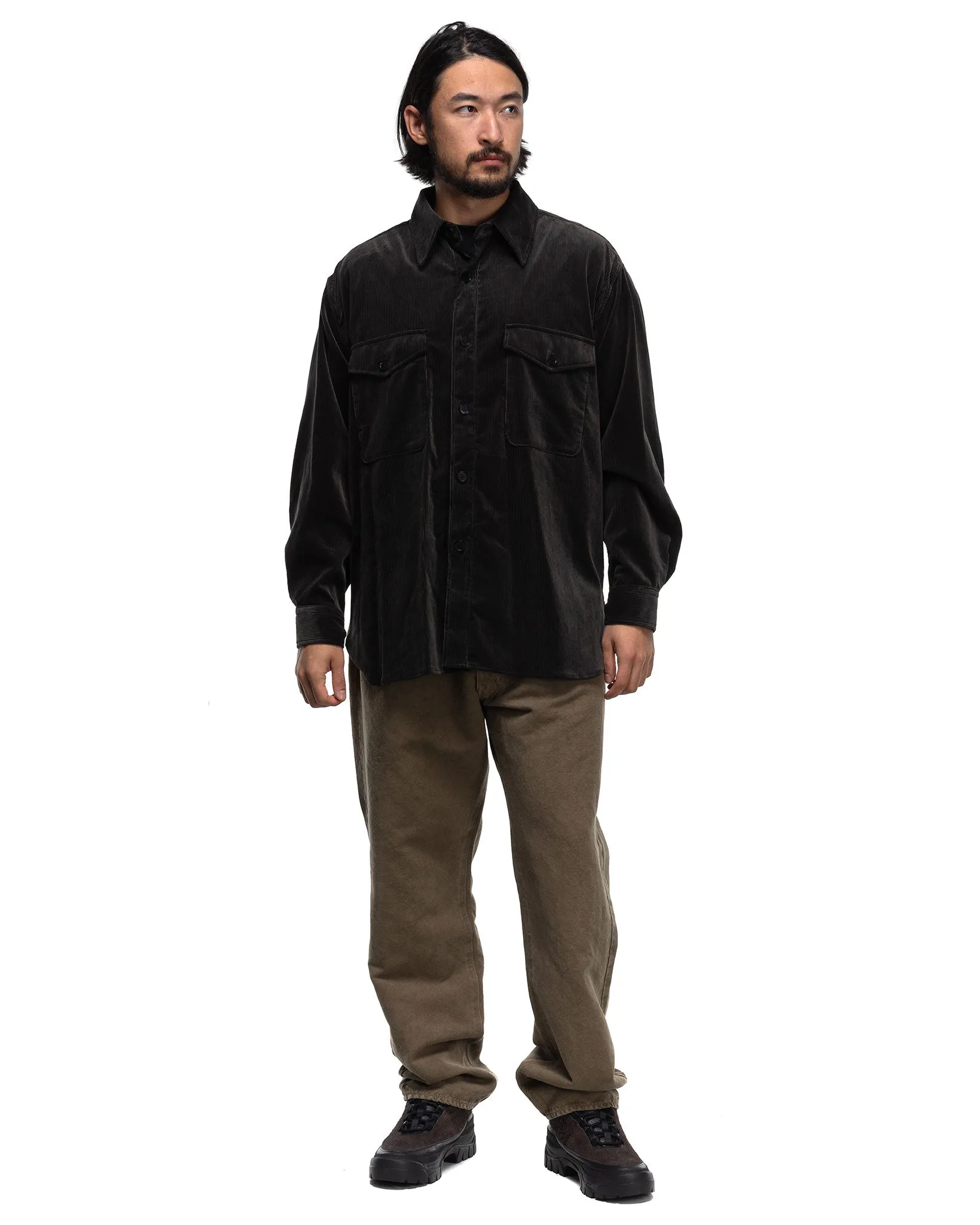 Corduroy C.P.O Shirt Jacket Charcoal