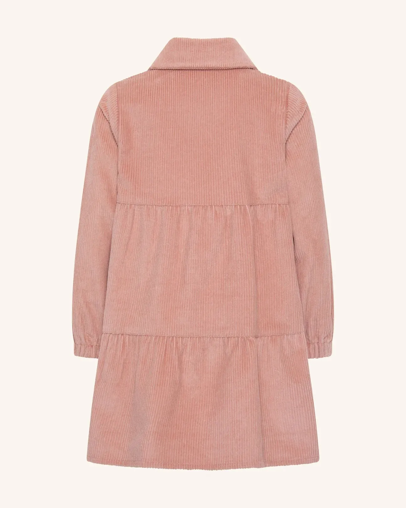 Corduroy Tiered Dress - Dusty Rose