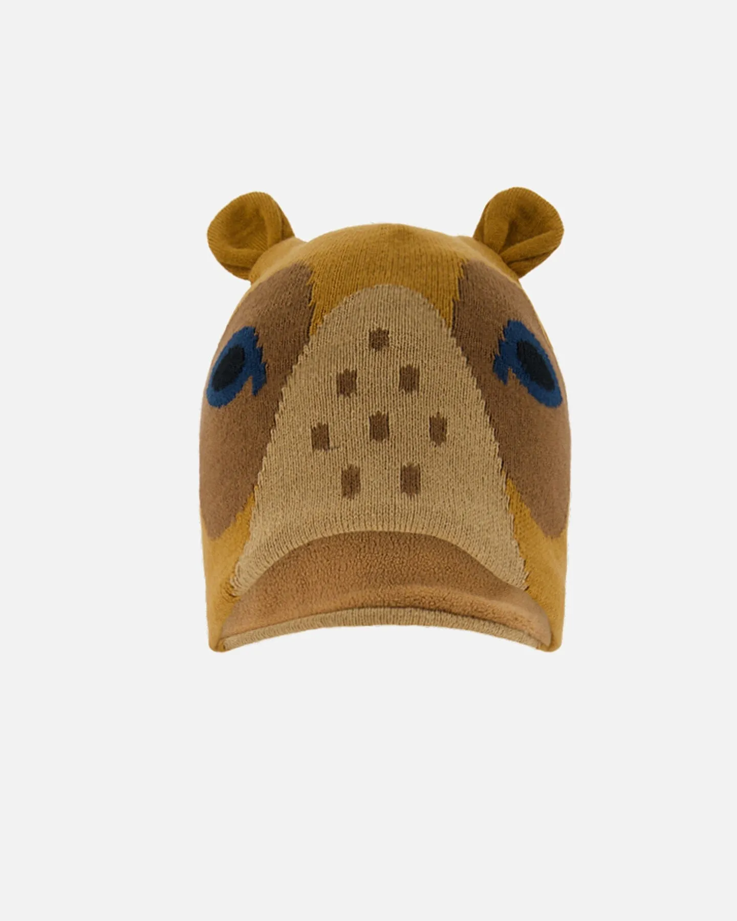 Deux par Deux Kids Knit Hat Bear Face