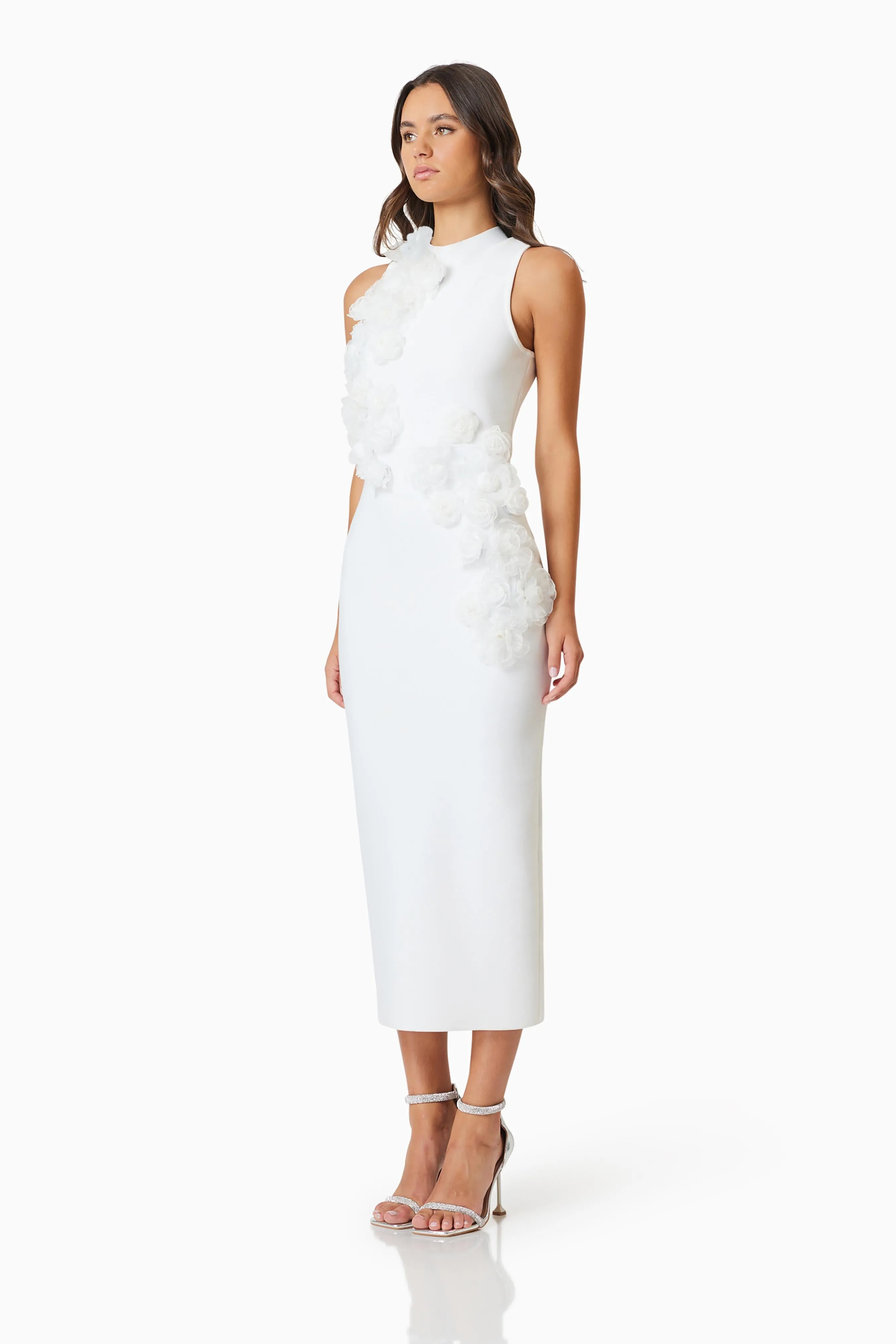 Elliatt Whitetail Midi Dress - Ivory