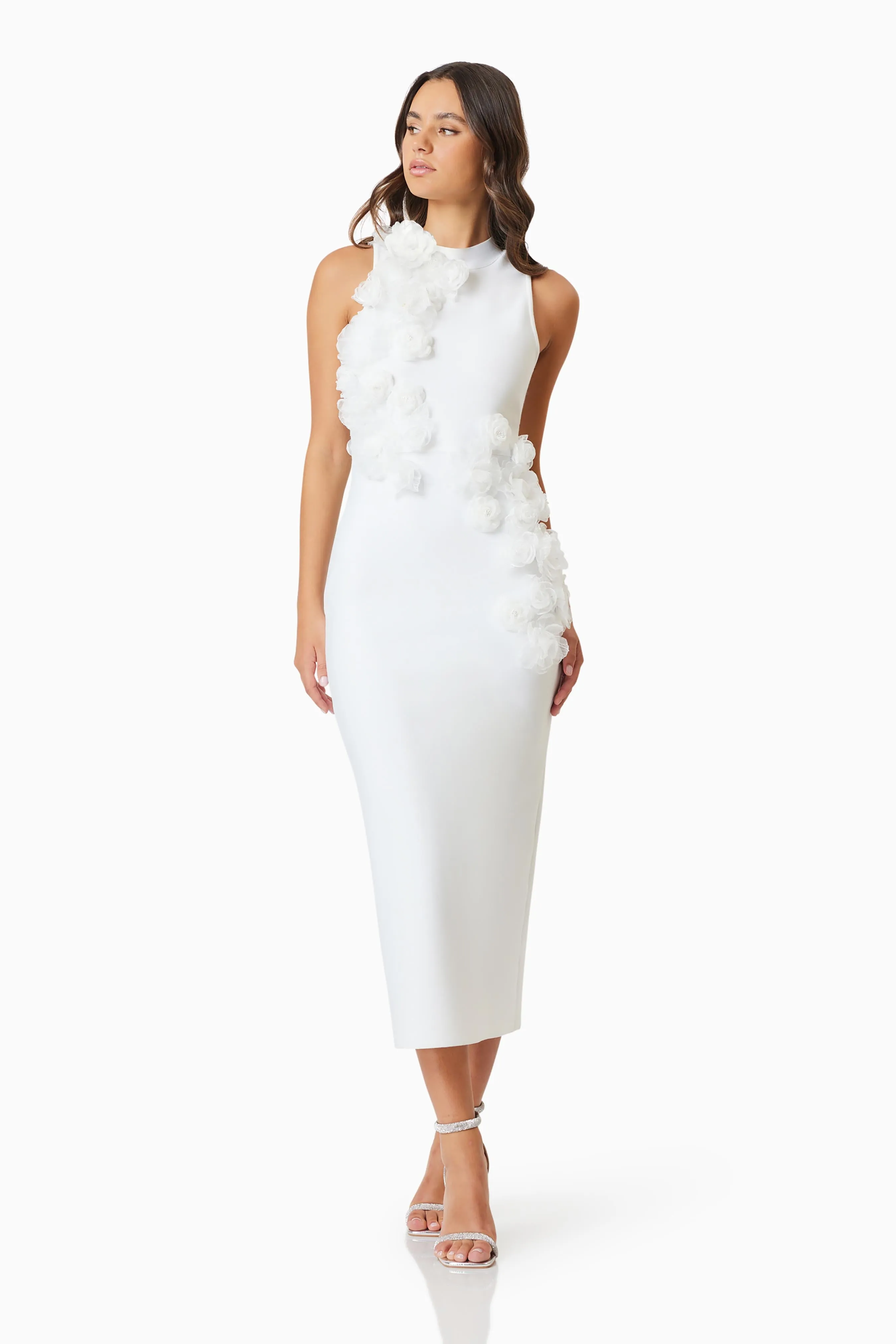 Elliatt Whitetail Midi Dress - Ivory