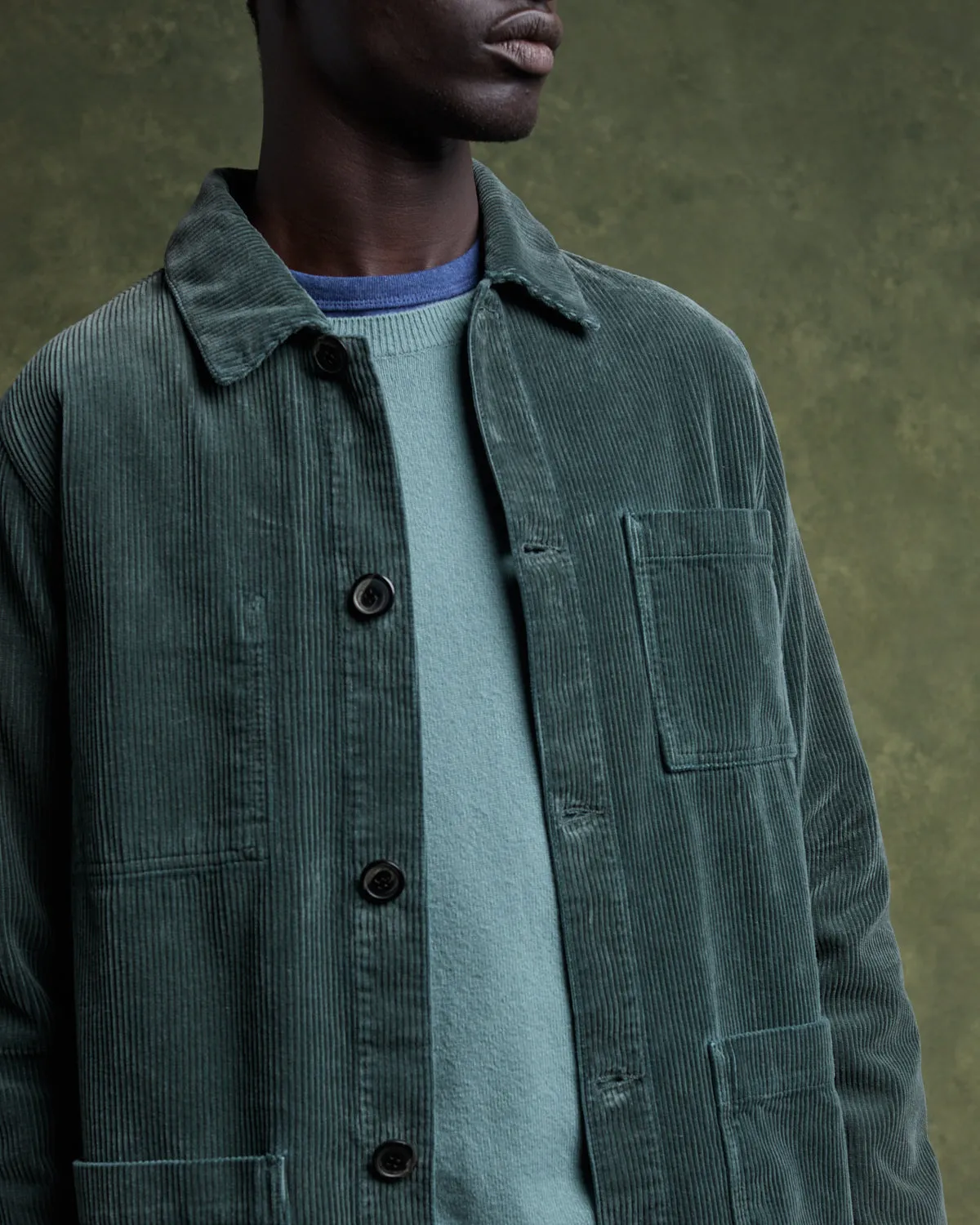 ESTEVE Painter's jacket - Bleu Glacier