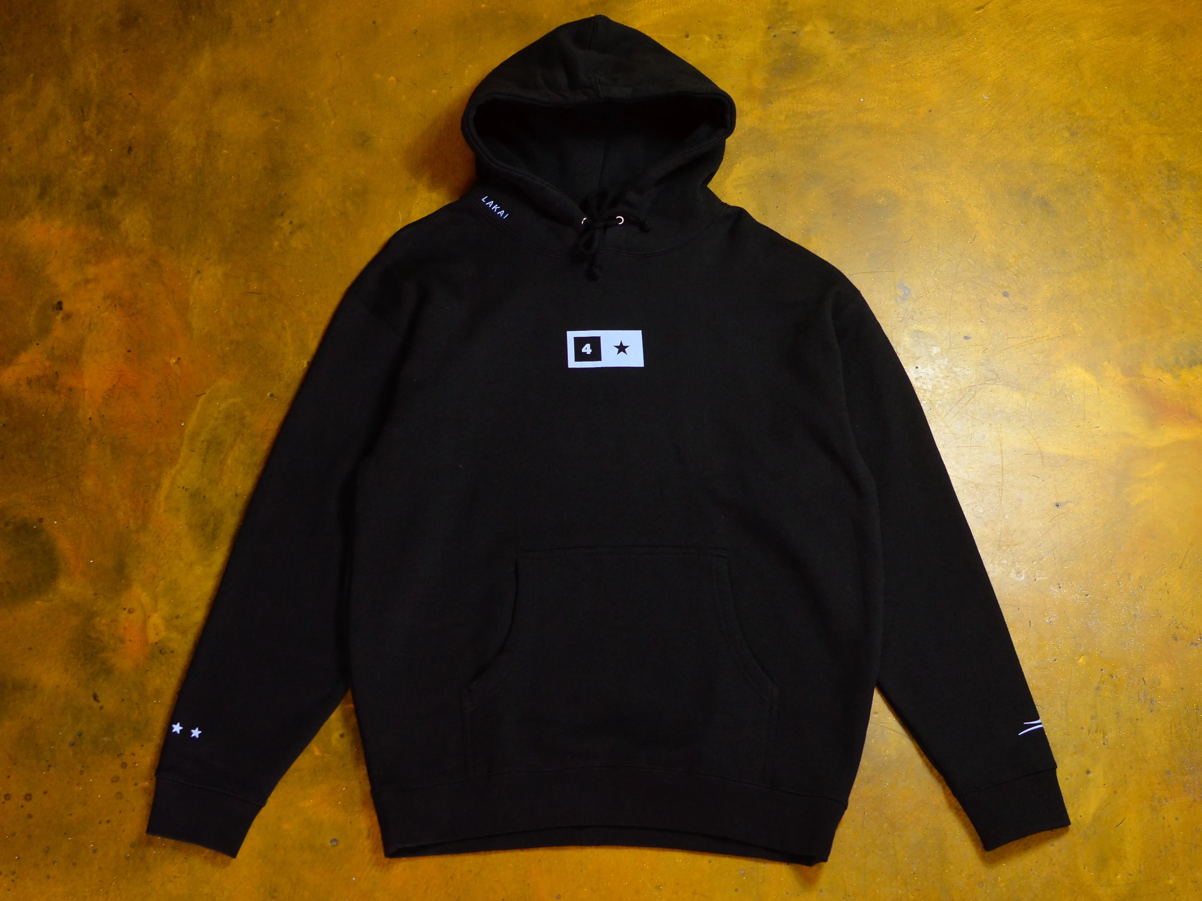 Fourstar Bar Logo Pullover Hood - Black