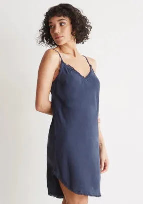 Frayed Cami Dress - Bermuda Navy