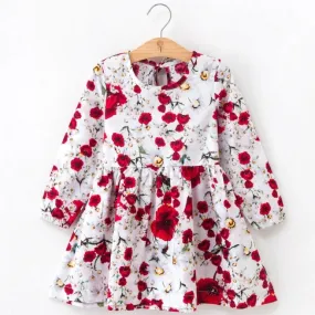 Girls Cotton Floral Summer Dress