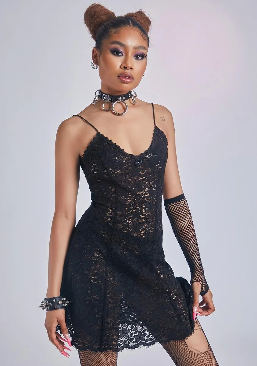 Heaven's Palace Lace Slip Dress