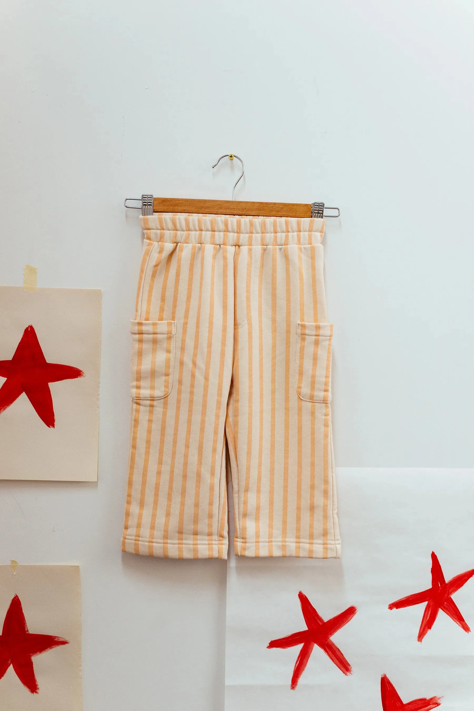 Holiday Pants - Peach Stripe