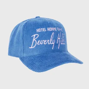 Homme Hotel Corduroy Hat Blue and Pink