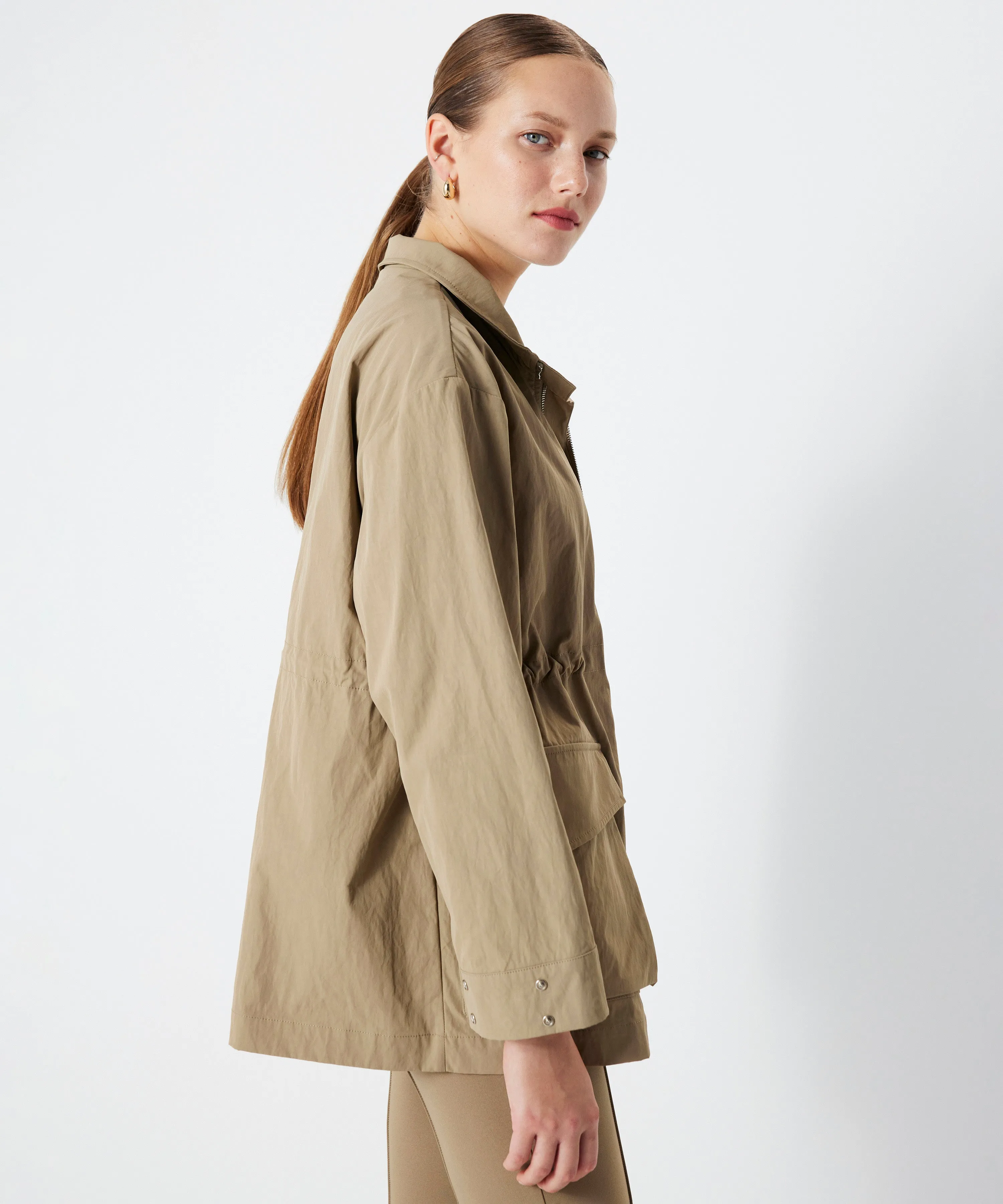 Ipekyol Coat With Adjustable Waist Pocket Khaki