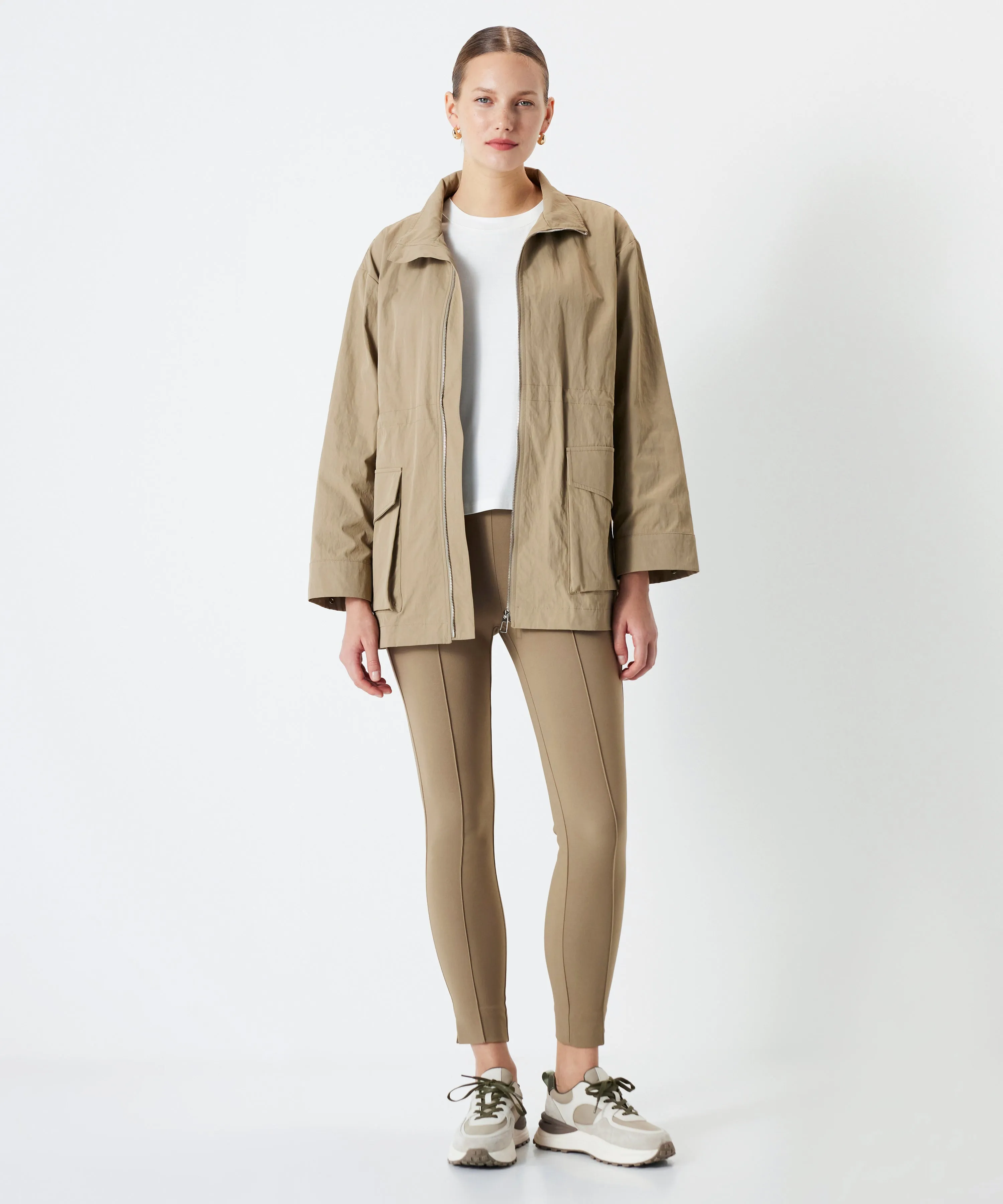 Ipekyol Coat With Adjustable Waist Pocket Khaki