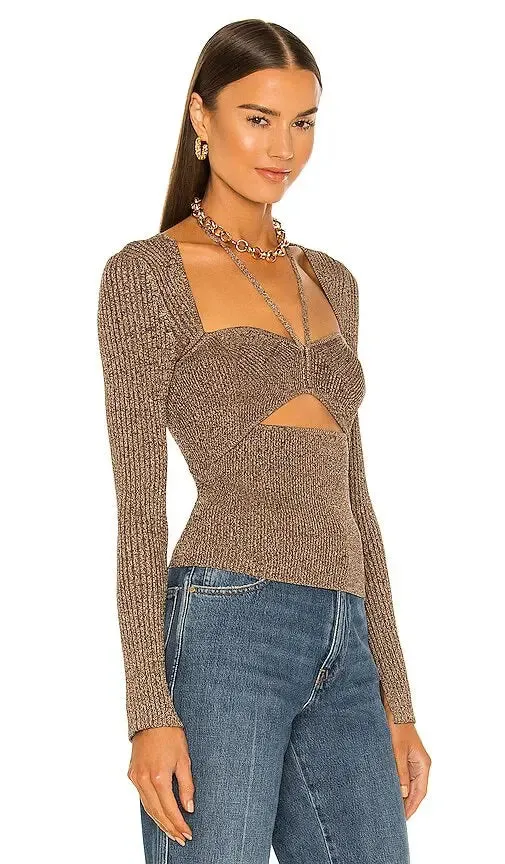 Jonathan Simkhai Alexia Ribbed-Knit Top