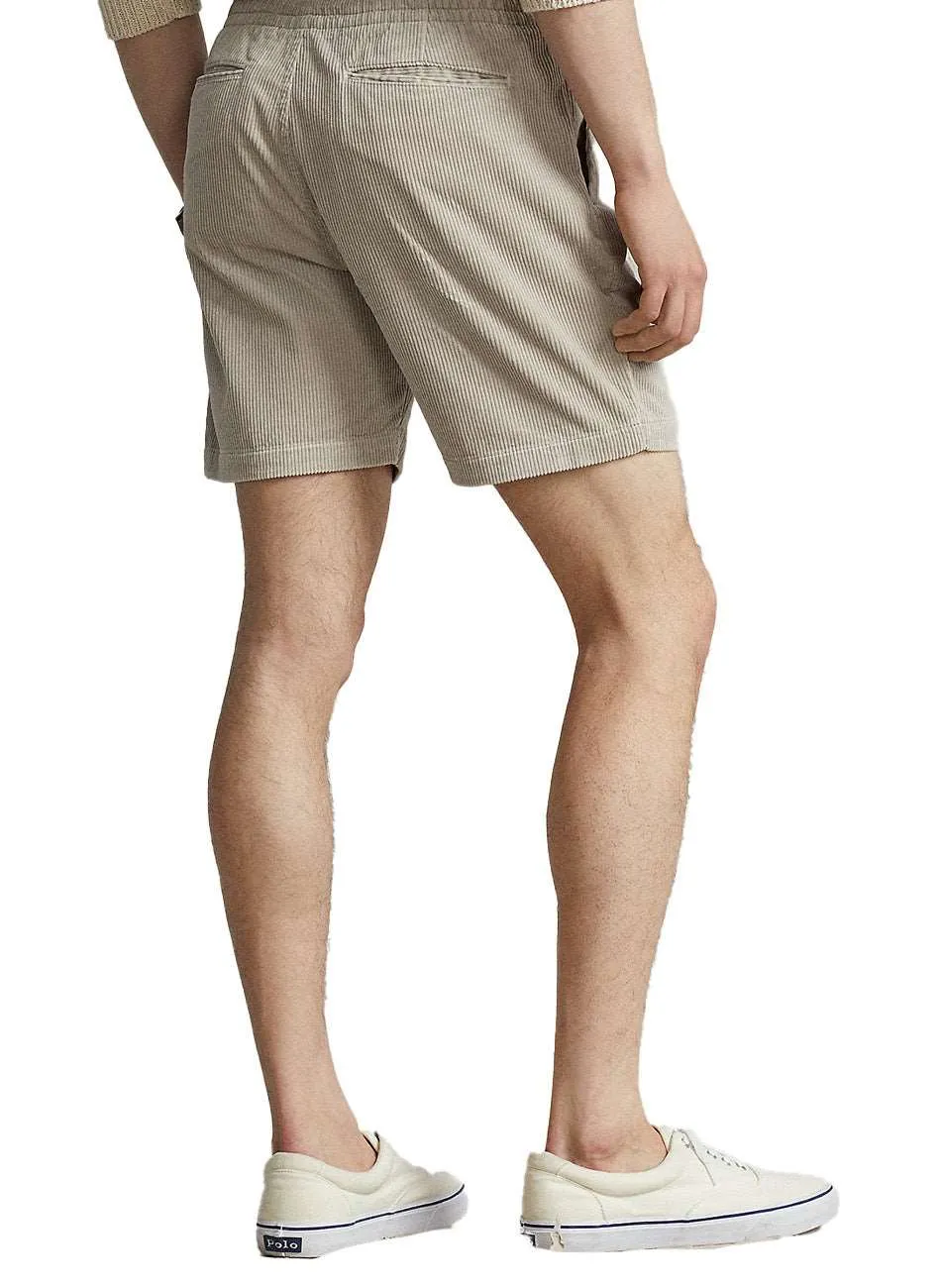 Khaki Cotton Corduroy Prepster Shorts