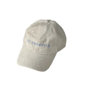 Kids Corduroy Cap - White