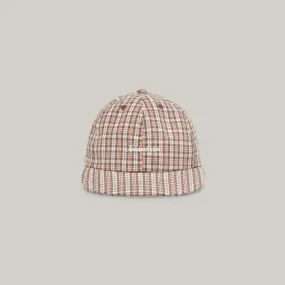 KNICKERBOCKER SERVICE COTTON & NYLON CAP - TAN PLAID