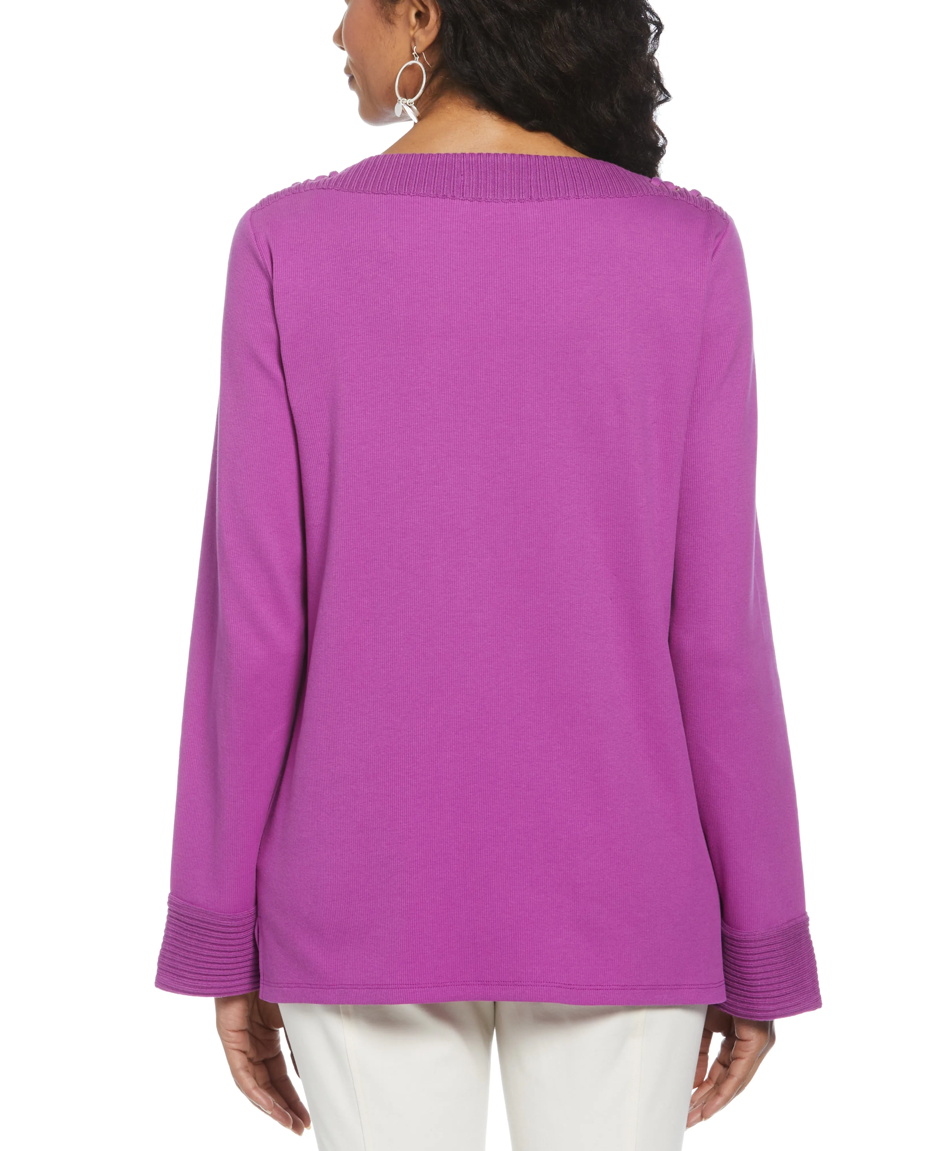 Laced Boatneck Top