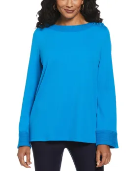 Laced Boatneck Top