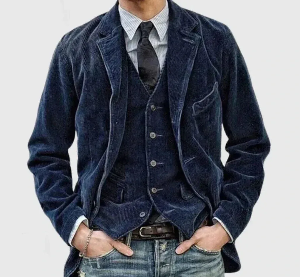 Lachlan - Corduroy Blazer and Vest Set