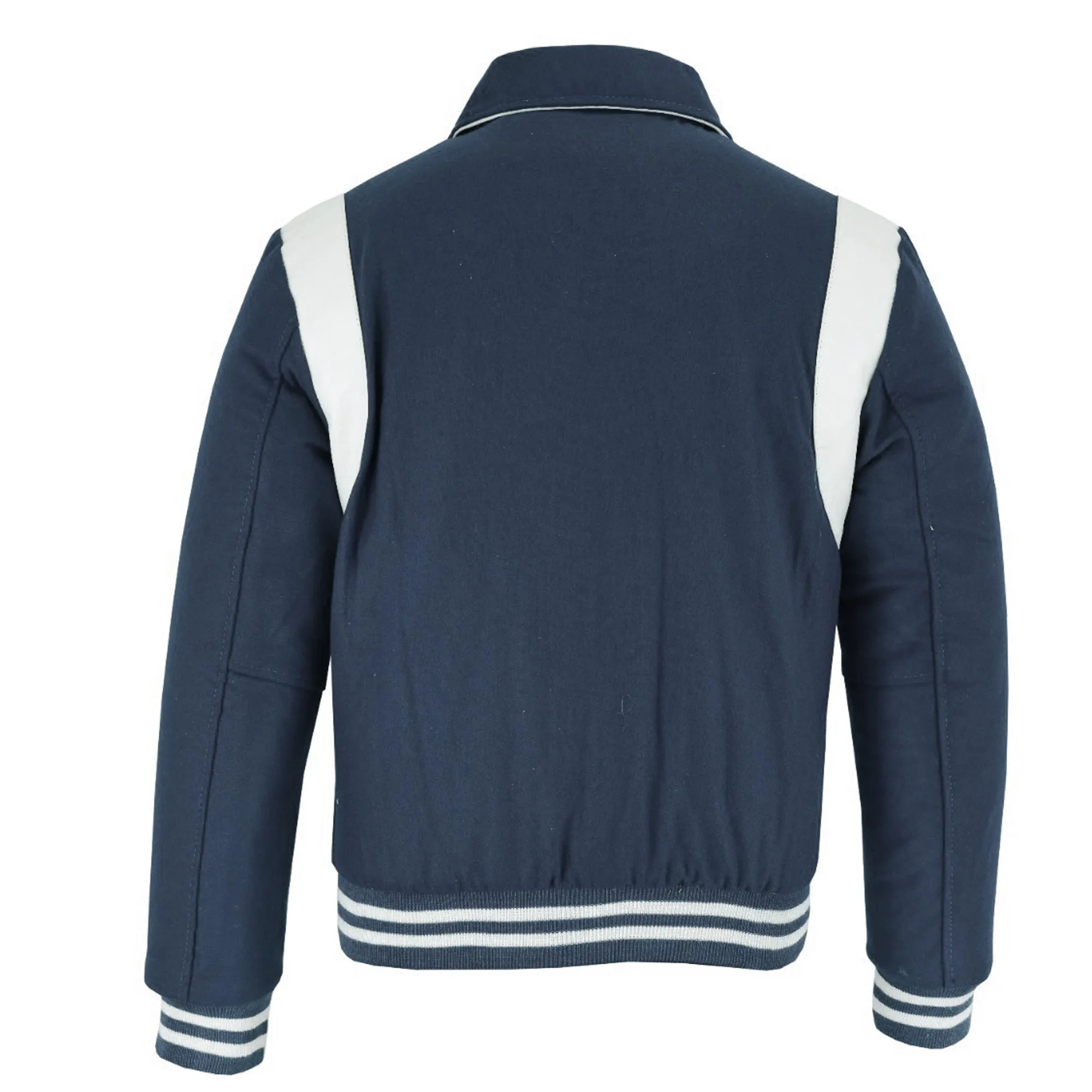 Letterman - Navy White S/Strip