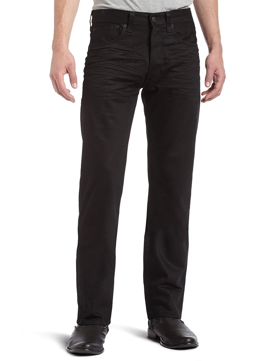 Levi's Men's 501 Original Shrink-to-Fit Jeans Polished Black