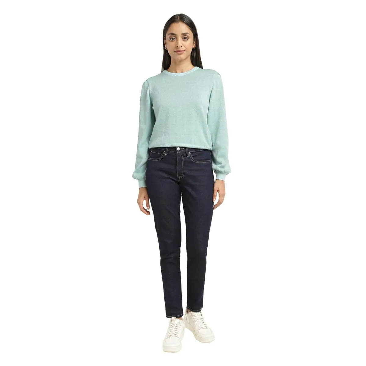 Levi's Women's Cotton Blend Casual Sweater (A3923-0006_Blue