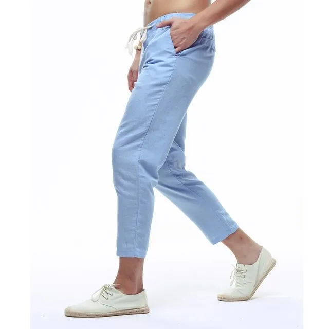 Linen Pants Capri Pants For Men