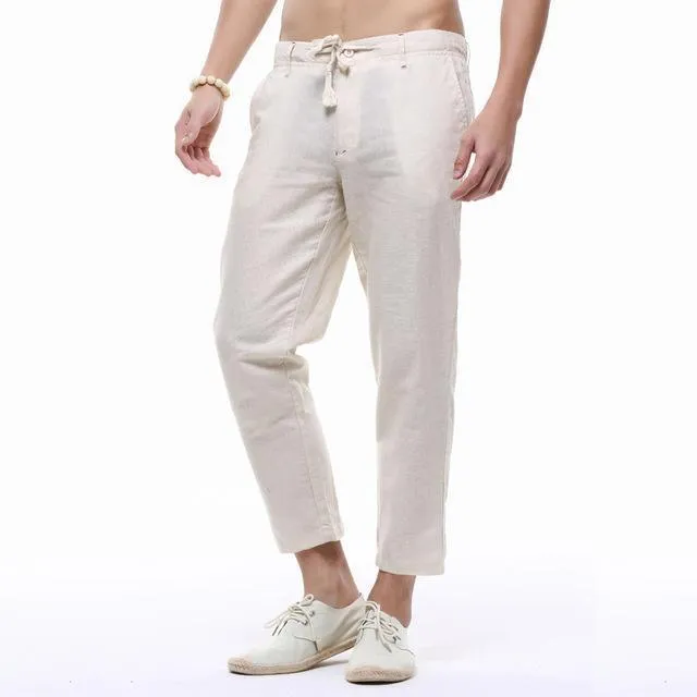 Linen Pants Capri Pants For Men