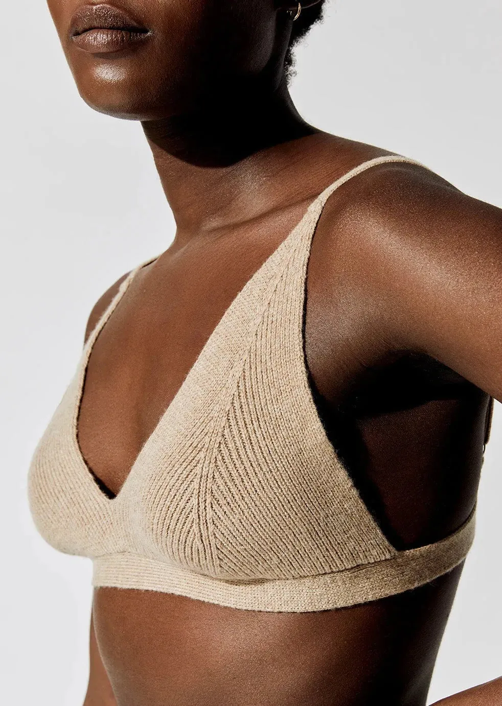 Luna Sweater Bralette - Oatmeal