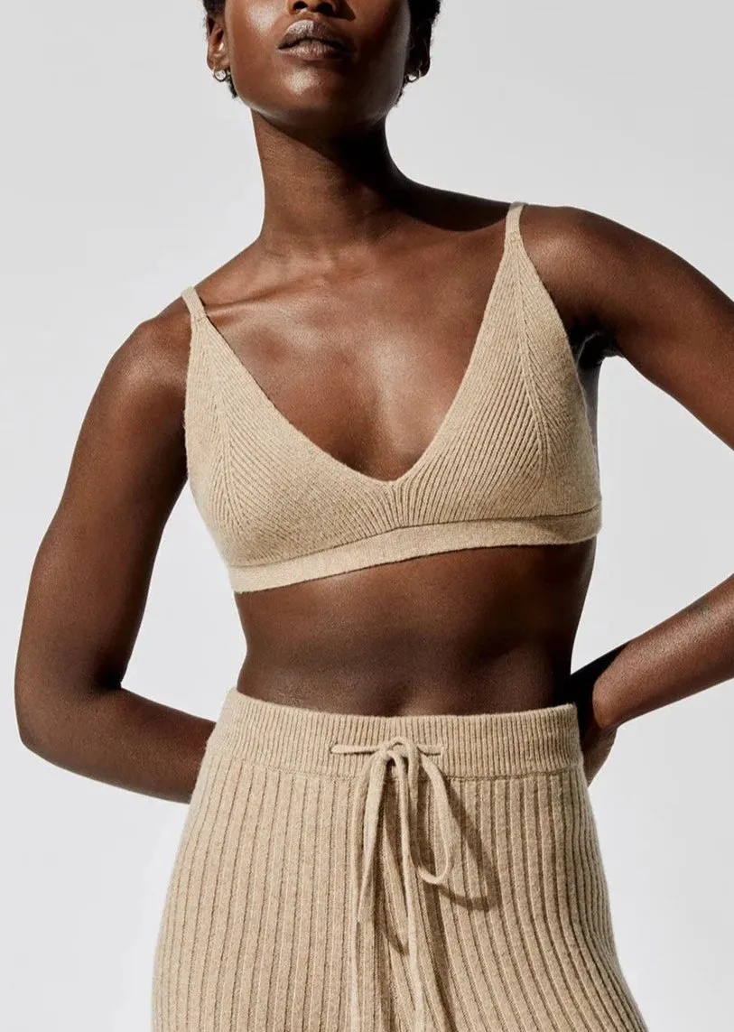 Luna Sweater Bralette - Oatmeal