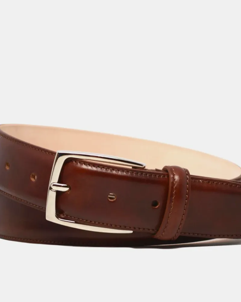 Matching Belt - Museum Cognac Calf