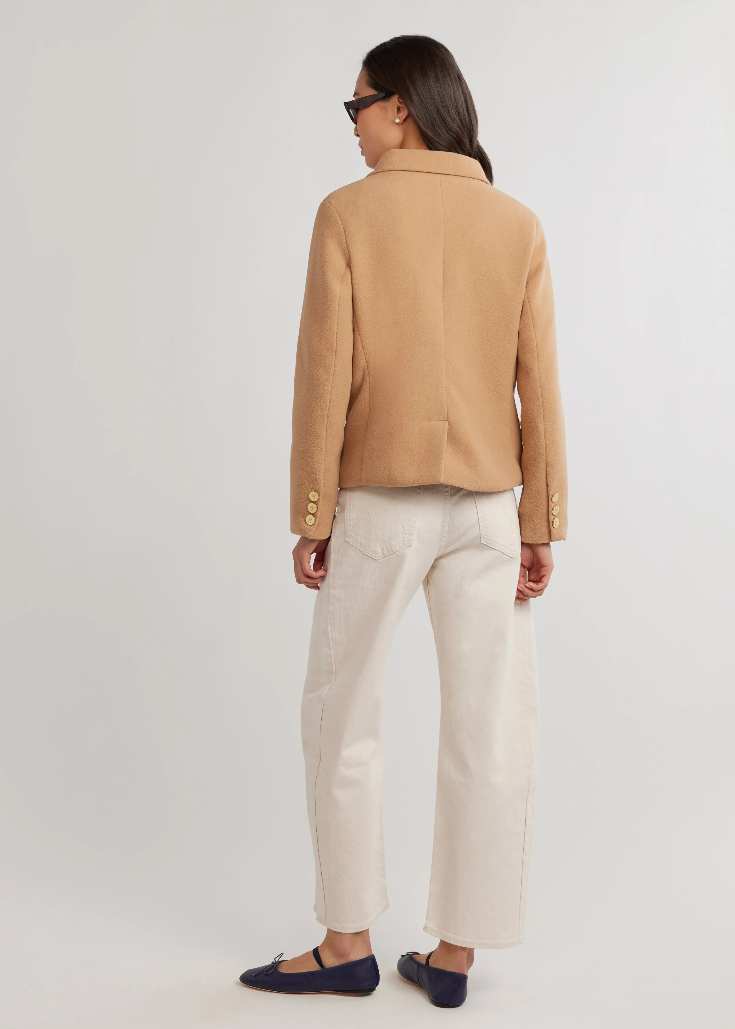 Mead Point Blazer in Vello Fleece (Camel)